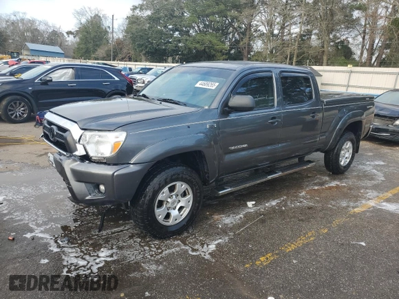 2013 Toyota Tacoma PreRunner with VIN 3TMKU4HN1DM034410, listed as a Copart auction lot 44689265 with 190,953 mi miles and Salvage title. Bid and sale history available at DreamBid. Image 1.
