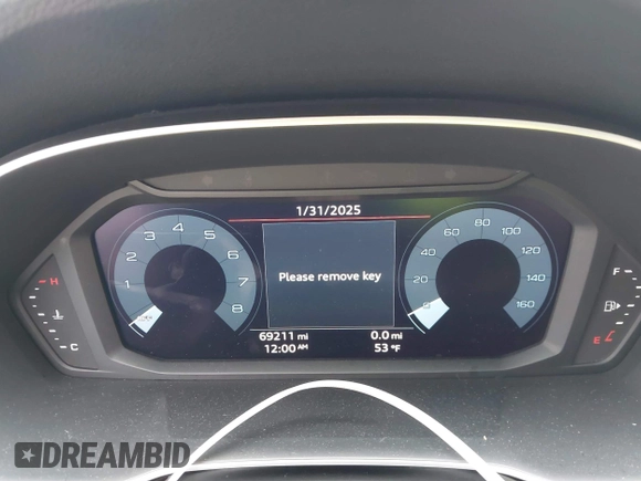 2021 Audi Q3 Premium with VIN WA1AUCF35M1089733, listed as a IAAI auction lot 41506186 with 69,211 mi miles and . Bid and sale history available at DreamBid. Image 7.
