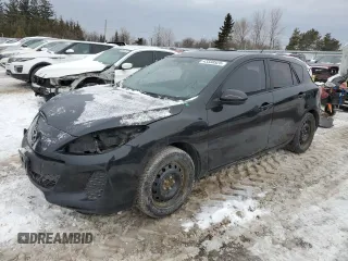 2013 Mazda 3 GX with VIN JM1BL1KF5D1820467, listed as a Copart auction lot 43338525 with 200,668 mi miles and Salvage Title. Bid and sale history available at carsss.com. Image 1.