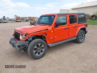 2018 Jeep Wrangler Unlimited Sahara с VIN 1C4HJXEG4JW304820, выставлен на аукционе IAAI как лот 42206997 с пробегом 113 047 миль миль и . История ставок и продаж доступна на DreamBid. Изображение 18.