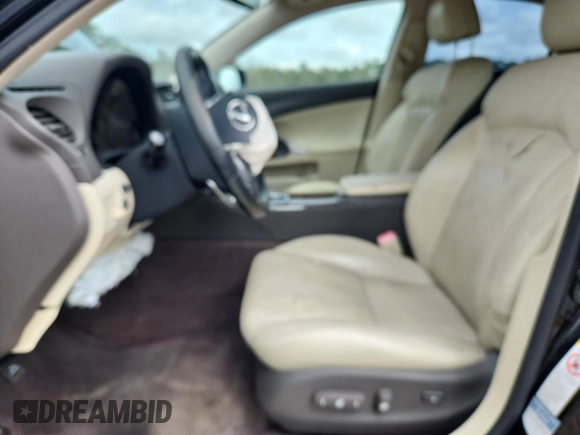 2010 Lexus IS 250 with VIN JTHBF5C24A2098391, listed as a Copart auction lot 60472255 with Not provided miles and Salvage title. Bid and sale history available at DreamBid. Image 7.