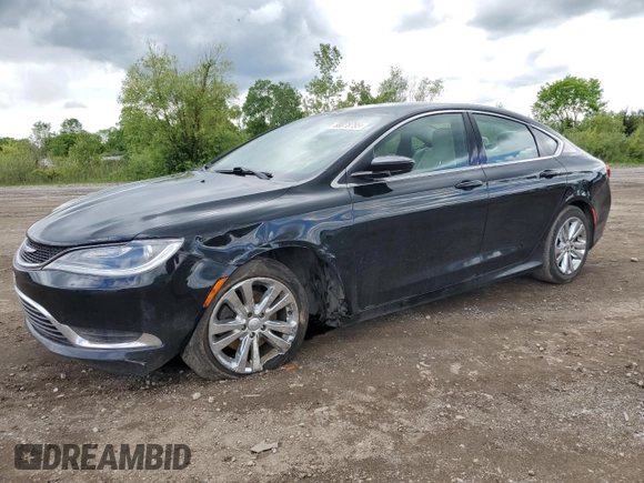 2015 Chrysler 200 Limited z VIN 1C3CCCAB9FN564042, wystawiony jako Copart lot #58078795 z przebiegiem 197 384 mil mil oraz Szkoda całkowita • Salvage title. Historia ofert i sprzedaży dostępna na DreamBid. Obrazek 1.