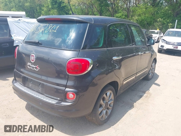 2014 FIAT 500L Lounge with VIN ZFBCFACH1EZ003031, listed as a IAAI auction lot 42232861 with 104,496 mi miles and . Bid and sale history available at DreamBid. Image 4.