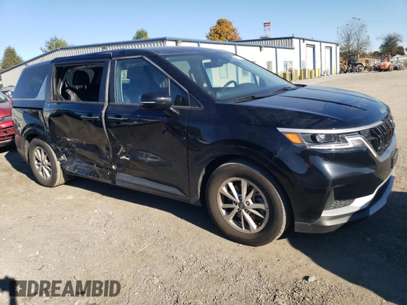 2023 Kia Carnival LX with VIN KNDNB4H32P6237635, listed as a Copart auction lot 76729874 with 26,412 mi miles and Salvage Title. Bid and sale history available at carsss.com. Image 4.
