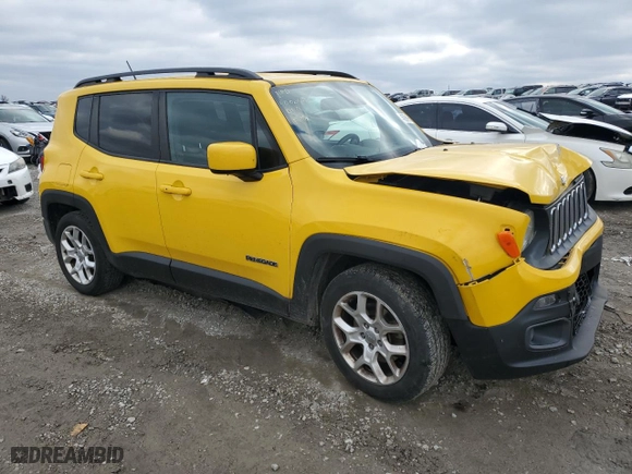 2017 Jeep Renegade Altitude with VIN ZACCJABB7HPF52275, listed as a Copart auction lot 45381965 with 96,201 mi miles and Salvage Title. Bid and sale history available at carsss.com. Image 4.