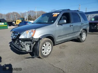 2006 Honda CR-V EX with VIN SHSRD77826U443916, listed as a Copart auction lot 46921555 with 0 mi miles and Non Repairable. Bid and sale history available at carsss.com. Image 1.