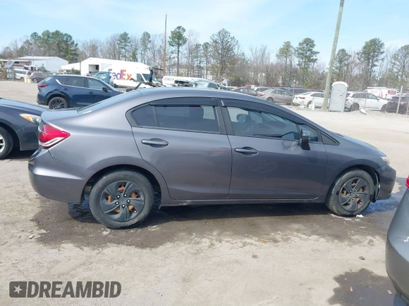 2015 Honda Civic Sedan LX with VIN 19XFB2E55FE061929, listed as a IAAI auction lot 41711847 with 140,906 mi miles. Bid and sale history available at carsss.com. Image 13.
