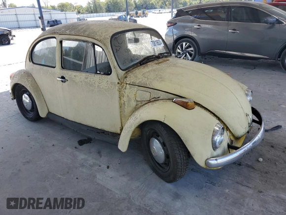 1973 Volkswagen Beetle with VIN 1132632464, listed as a Copart auction lot 70818624 with 6,730 mi miles and Clean Title. Bid and sale history available at DreamBid. Image 4.