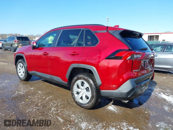 2019 Toyota RAV4 LE with VIN 2T3G1RFVXKC011400, listed as a IAAI auction lot 41957289 with 58,935 mi miles. Bid and sale history available at carsss.com. Image 3.