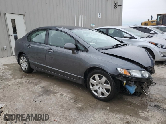 2010 Honda Civic LX with VIN 19XFA1F5XAE002086, listed as a Copart auction lot 51390825 with 109,150 mi miles and Salvage Title. Bid and sale history available at DreamBid. Image 4.