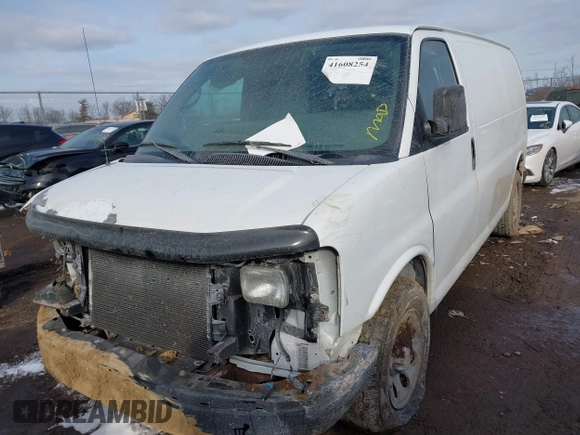 2010 Chevrolet Express Cargo Van with VIN 1GCUGADX6A1154119, listed as a IAAI auction lot 41608254 with 156,816 mi miles. Bid and sale history available at carsss.com. Image 23.
