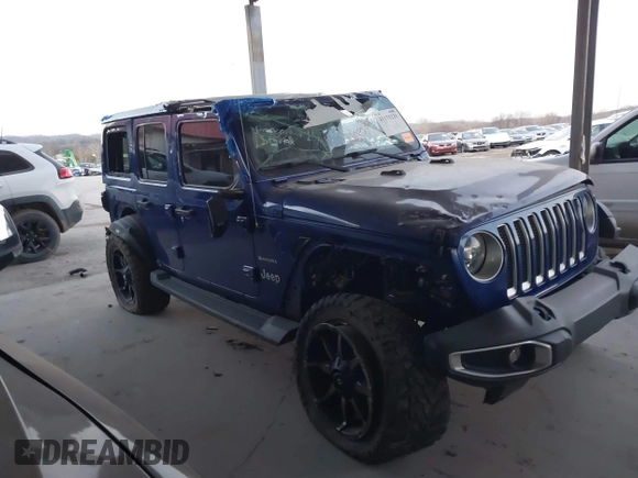 2018 Jeep Wrangler Unlimited Sahara z VIN 1C4HJXEN0JW274942, wystawiony jako IAAI lot #41175231 z przebiegiem 97 255 mil mil oraz . Historia ofert i sprzedaży dostępna na DreamBid. Obrazek 13.