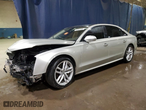 2017 Audi A8 Sport with VIN WAU43AFD5HN017798, listed as a Copart auction lot 41431545 with 128,975 mi miles and Clean title. Bid and sale history available at DreamBid. Image 1.