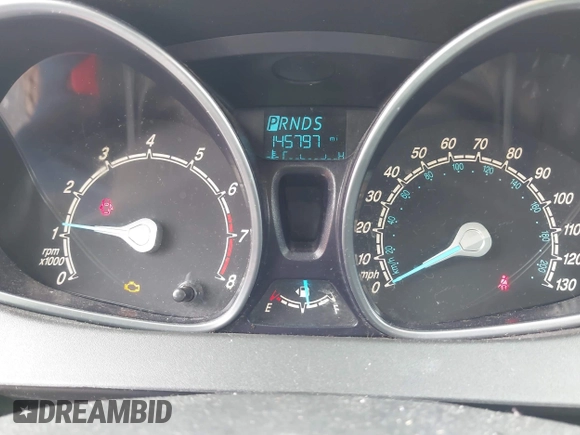 2014 Ford Fiesta SE with VIN 3FADP4BJ7EM205299, listed as a IAAI auction lot 42109032 with 145,797 mi miles. Bid and sale history available at carsss.com. Image 7.