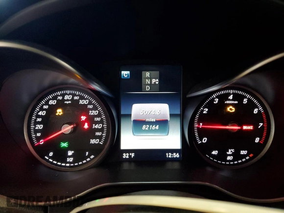 2016 Mercedes-Benz C 300 Luxury with VIN 55SWF4KB0GU104416, listed as a Copart auction lot 44565605 with 82,164 mi miles and Non Repairable. Bid and sale history available at carsss.com. Image 9.