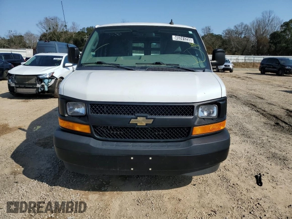 2017 Chevrolet Express Cargo Van with VIN 1GCWGBFG5H1338540, listed as a Copart auction lot 45241235 with 155,542 mi miles and Clean Title. Bid and sale history available at carsss.com. Image 5.