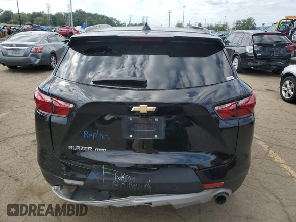 2022 Chevrolet Blazer LT with VIN 3GNKBJR48NS182486, listed as a Copart auction lot 70407074 with 59,774 mi miles and Non repairable. Bid and sale history available at DreamBid. Image 6.