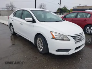 2015 Nissan Sentra S with VIN 3N1AB7AP8FY287754, listed as a IAAI auction lot 41489384 with 146,145 mi miles. Bid and sale history available at carsss.com. Image 1.