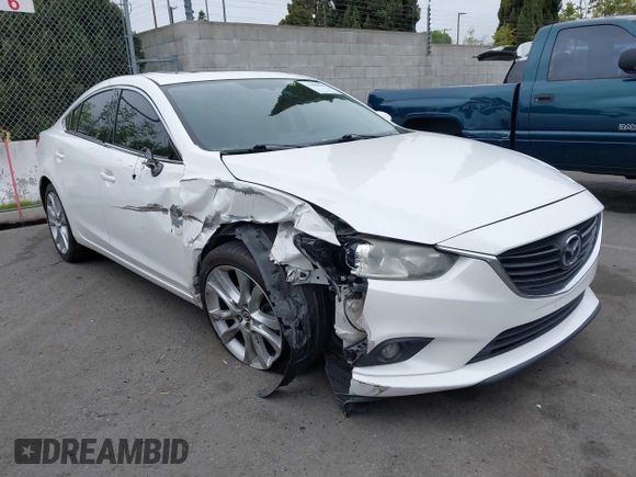 2016 Mazda Mazda6 i Touring with VIN JM1GJ1V52G1468807, listed as a IAAI auction lot 41888686 with 121,764 mi miles. Bid and sale history available at carsss.com. Image 1.