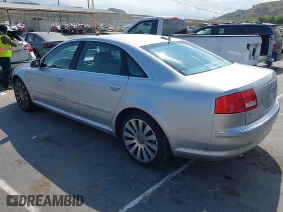 2005 Audi A8 L with VIN WAUML44E25N012034, listed as a IAAI auction lot 42056226 with 143,495 mi miles. Bid and sale history available at carsss.com. Image 3.
