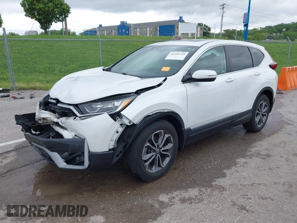 2021 Honda CR-V EX with VIN 7FARW2H51ME028306, listed as a IAAI auction lot 42166310 with 44,682 mi miles and . Bid and sale history available at DreamBid. Image 2.