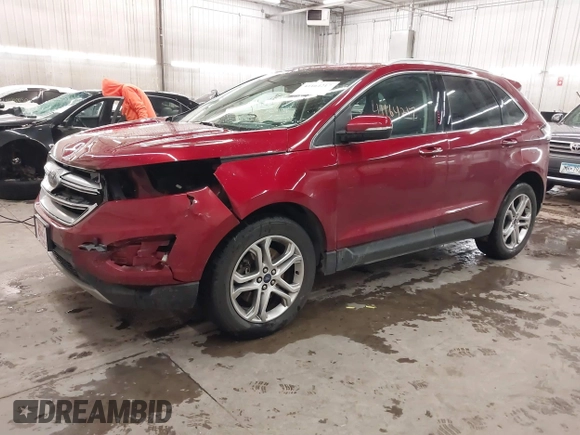 2016 Ford Edge Titanium with VIN 2FMPK4K85GBB23767, listed as a IAAI auction lot 41164217 with 134,212 mi miles and . Bid and sale history available at DreamBid. Image 2.
