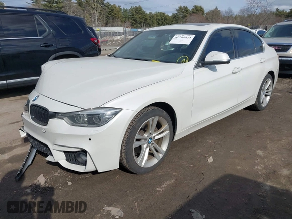 2017 BMW 3 Series 330i xDrive with VIN WBA8D9G34HNU61953, listed as a IAAI auction lot 41768524 with 89,559 mi miles. Bid and sale history available at carsss.com. Image 2.