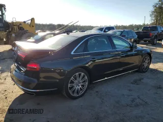 2015 Audi A8 L 3.0T with VIN WAU3GAFD1FN017875, listed as a Copart auction lot 88210815 with 124,720 mi miles and Salvage Title. Bid and sale history available at carsss.com. Image 3.