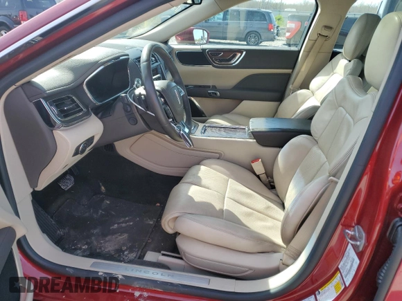 2017 Lincoln Continental Reserve with VIN 1LN6L9NC8H5623482, listed as a Copart auction lot 47784674 with 33,736 mi miles and Salvage Title. Bid and sale history available at carsss.com. Image 7.