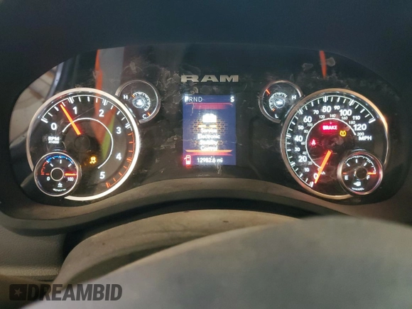 2024 Ram 2500 Tradesman with VIN 3C6UR5CL1RG328893, listed as a Copart auction lot 53486795 with 12,982 mi miles and Salvage title. Bid and sale history available at DreamBid. Image 9.
