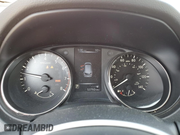 2017 Nissan Rogue SV with VIN JN1BJ1CP7HW007026, listed as a Copart auction lot 60282215 with 53,792 mi miles and Salvage title. Bid and sale history available at DreamBid. Image 9.