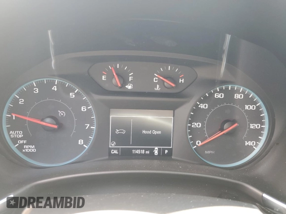 2018 Chevrolet Equinox LT with VIN 2GNAXJEV2J6147480, listed as a Copart auction lot 64968044 with 114,518 mi miles and Salvage Title. Bid and sale history available at DreamBid. Image 9.