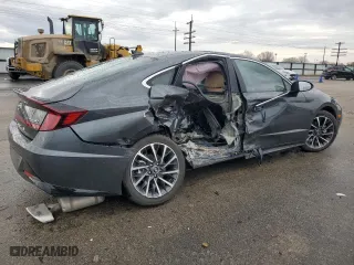 2023 Hyundai Sonata Limited with VIN KMHL34J21PA330421, listed as a Copart auction lot 87329144 with 15,023 mi miles and Salvage Title. Bid and sale history available at carsss.com. Image 3.
