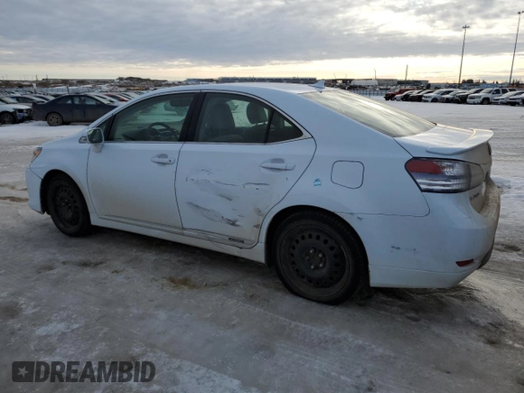 2010 Lexus HS 250h with VIN JTHBB1BA4A2004412, listed as a Copart auction lot 46927045 with 289,858 mi miles and Salvage Title. Bid and sale history available at DreamBid. Image 2.