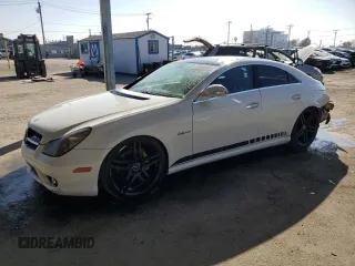 2007 Mercedes-Benz CLS-Class 5.5L with VIN WDDDJ72X57A090399, listed as a Copart auction lot 47093305 with 162,131 mi miles and Salvage Title. Bid and sale history available at carsss.com. Image 1.