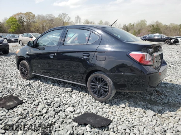 2023 Mitsubishi Mirage ES with VIN ML32FUFJ8PHF00536, listed as a Copart auction lot 51511005 with 65,635 mi miles and Salvage title. Bid and sale history available at DreamBid. Image 2.