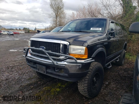 2001 Ford Excursion Limited z VIN 1FMNU43S41EC44930, wystawiony jako Copart lot #48939145 z przebiegiem 206 965 mil mil oraz Czysty tytuł • Clean title. Historia ofert i sprzedaży dostępna na DreamBid. Obrazek 1.
