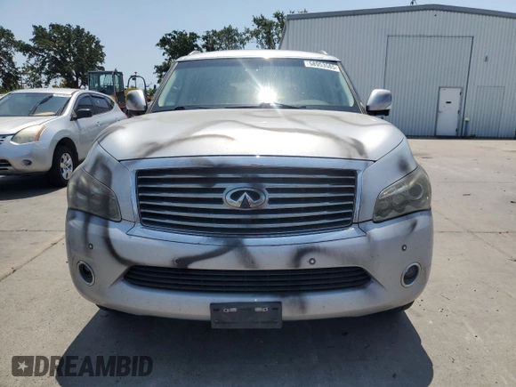 2014 Infiniti QX80 with VIN JN8AZ2NC3E9351193, listed as a Copart auction lot 58953585 with 182,686 mi miles and Salvage title. Bid and sale history available at DreamBid. Image 5.