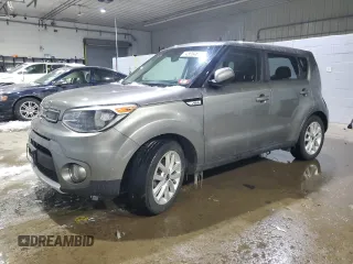 2018 Kia Soul + with VIN KNDJP3A58J7603718, listed as a Copart auction lot 45854675 with 107,169 mi miles and Salvage Title. Bid and sale history available at DreamBid. Image 1.