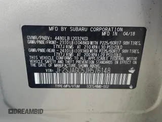 2018 Subaru Forester Premium with VIN JF2SJAGC5JH576148, listed as a Copart auction lot 55021285 with 55,714 mi miles and Salvage Title. Bid and sale history available at DreamBid. Image 13.