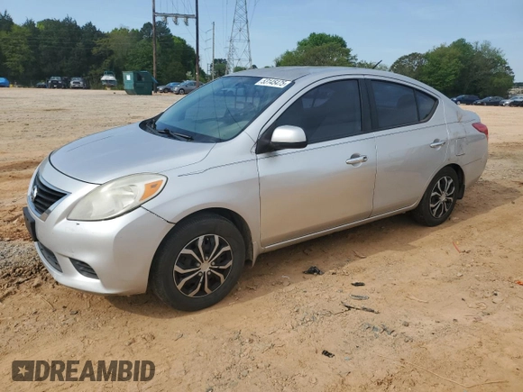 2012 Nissan Versa SV with VIN 3N1CN7AP5CL856942, listed as a Copart auction lot 53145475 with 160,830 mi miles and Clean Title. Bid and sale history available at carsss.com. Image 1.