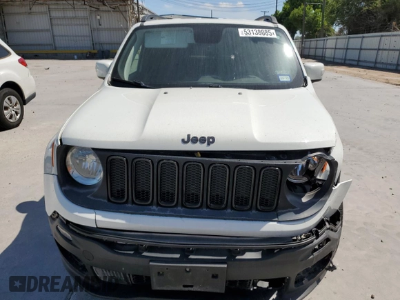 2018 Jeep Renegade Altitude with VIN ZACCJABB2JPG81613, listed as a Copart auction lot 53138085 with 160,535 mi miles and Salvage title. Bid and sale history available at DreamBid. Image 11.