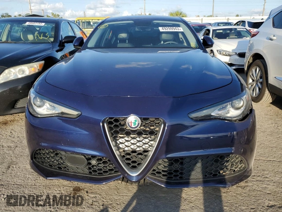 2018 Alfa Romeo Giulia with VIN ZARFAEBN5J7582236, listed as a Copart auction lot 49299943 with 45,736 mi miles. Bid and sale history available at carsss.com. Image 5.