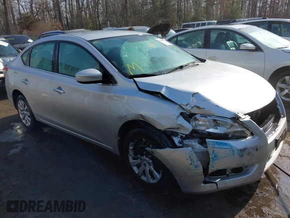 2014 Nissan Sentra S with VIN 3N1AB7APXEL680960, listed as a IAAI auction lot 41641025 with 94,467 mi miles and . Bid and sale history available at DreamBid. Image 1.