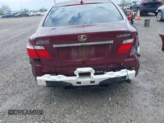 2007 Lexus LS 460 with VIN JTHBL46F775003346, listed as a IAAI auction lot 42170792 with 98,626 mi miles. Bid and sale history available at carsss.com. Image 6.