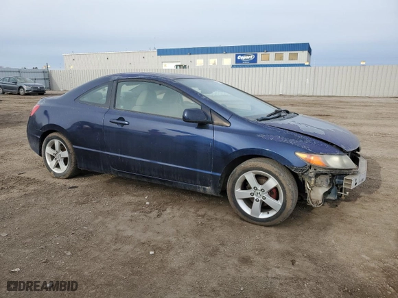 2007 Honda Civic Cpe EX with VIN 2HGFG12877H511081, listed as a Copart auction lot 49511975 with 190,903 mi miles and Salvage Title. Bid and sale history available at carsss.com. Image 4.
