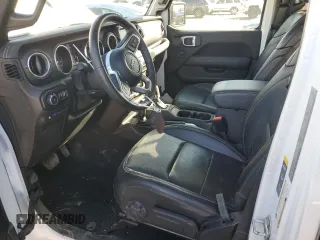 2021 Jeep Wrangler Unlimited Sahara with VIN 1C4JJXP68MW727782, listed as a Copart auction lot 44199985 with 79,861 mi miles and Salvage Title. Bid and sale history available at DreamBid. Image 7.