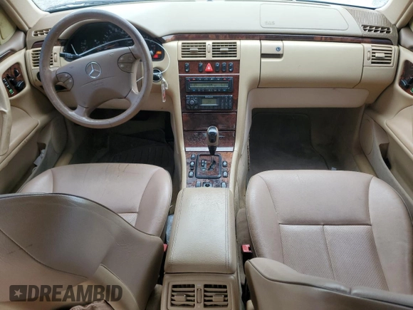 2001 Mercedes-Benz E-Class with VIN WDBJF70J51B332881, listed as a Copart auction lot 63487844 with 216,080 mi miles and Salvage Title. Bid and sale history available at carsss.com. Image 8.