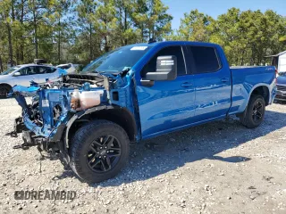 2024 Chevrolet Silverado 1500 LT with VIN 1GCUDDE80RZ156124, listed as a Copart auction lot 45757965 with 49,616 mi miles and Salvage Title. Bid and sale history available at carsss.com. Image 1.
