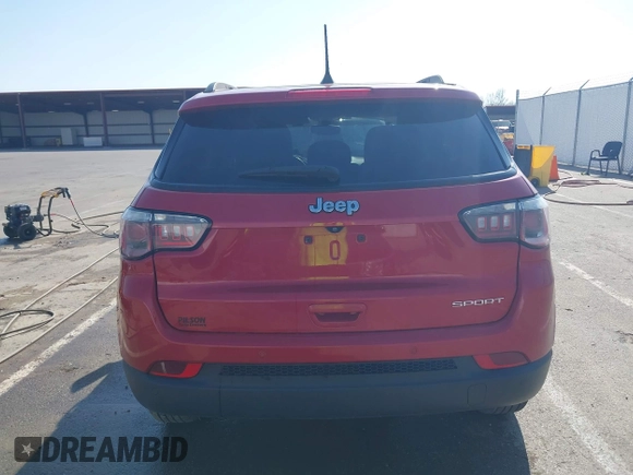 2018 Jeep Compass Sport with VIN 3C4NJCAB3JT255203, listed as a IAAI auction lot 42052746 with 112,451 mi miles and . Bid and sale history available at DreamBid. Image 16.